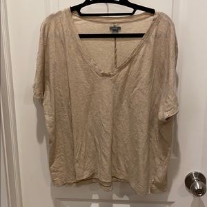 Cropped tan slumber top